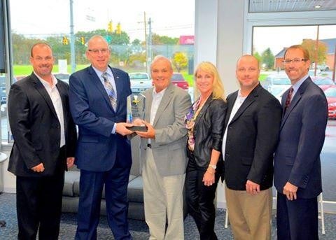 Group photo giving award